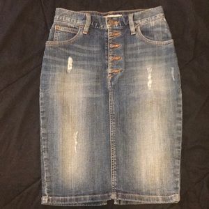 Guess jean pencil skirt size 24